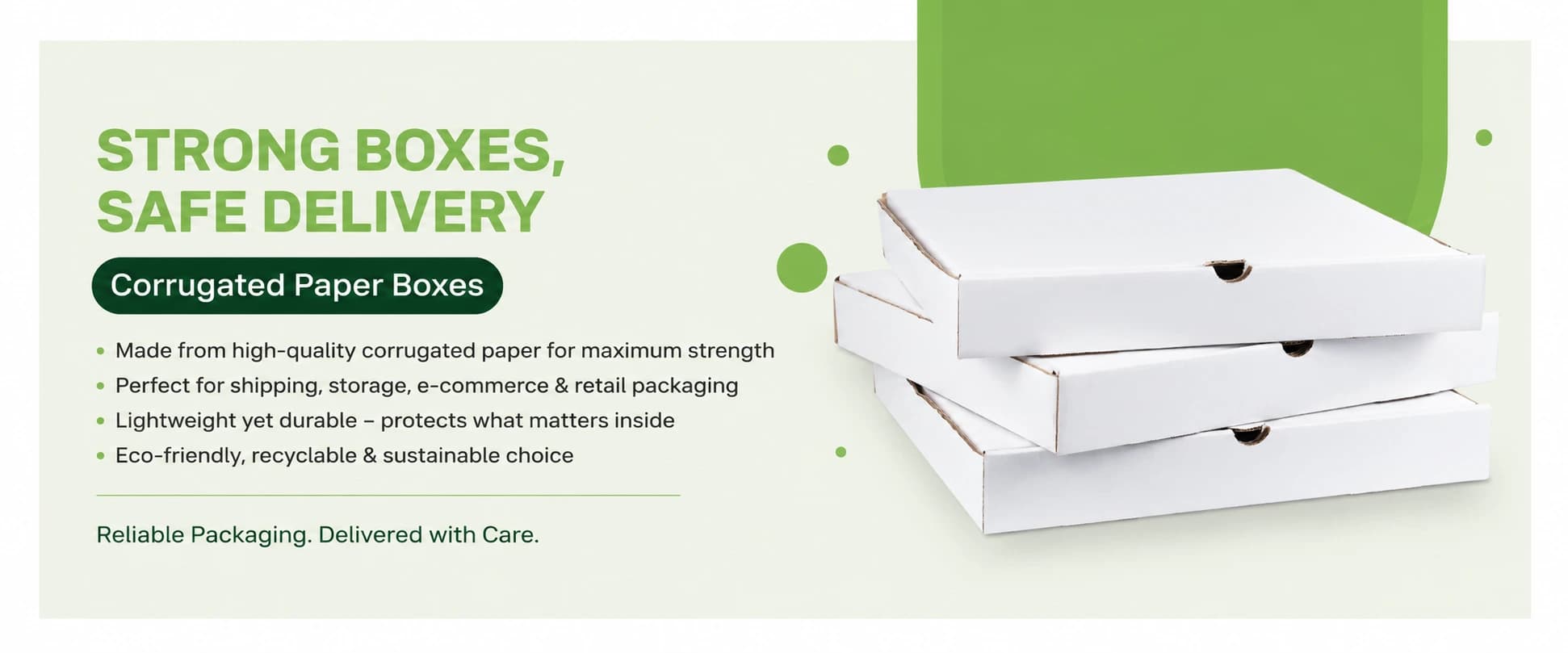 Pizza Box Packaging Desktop Banner