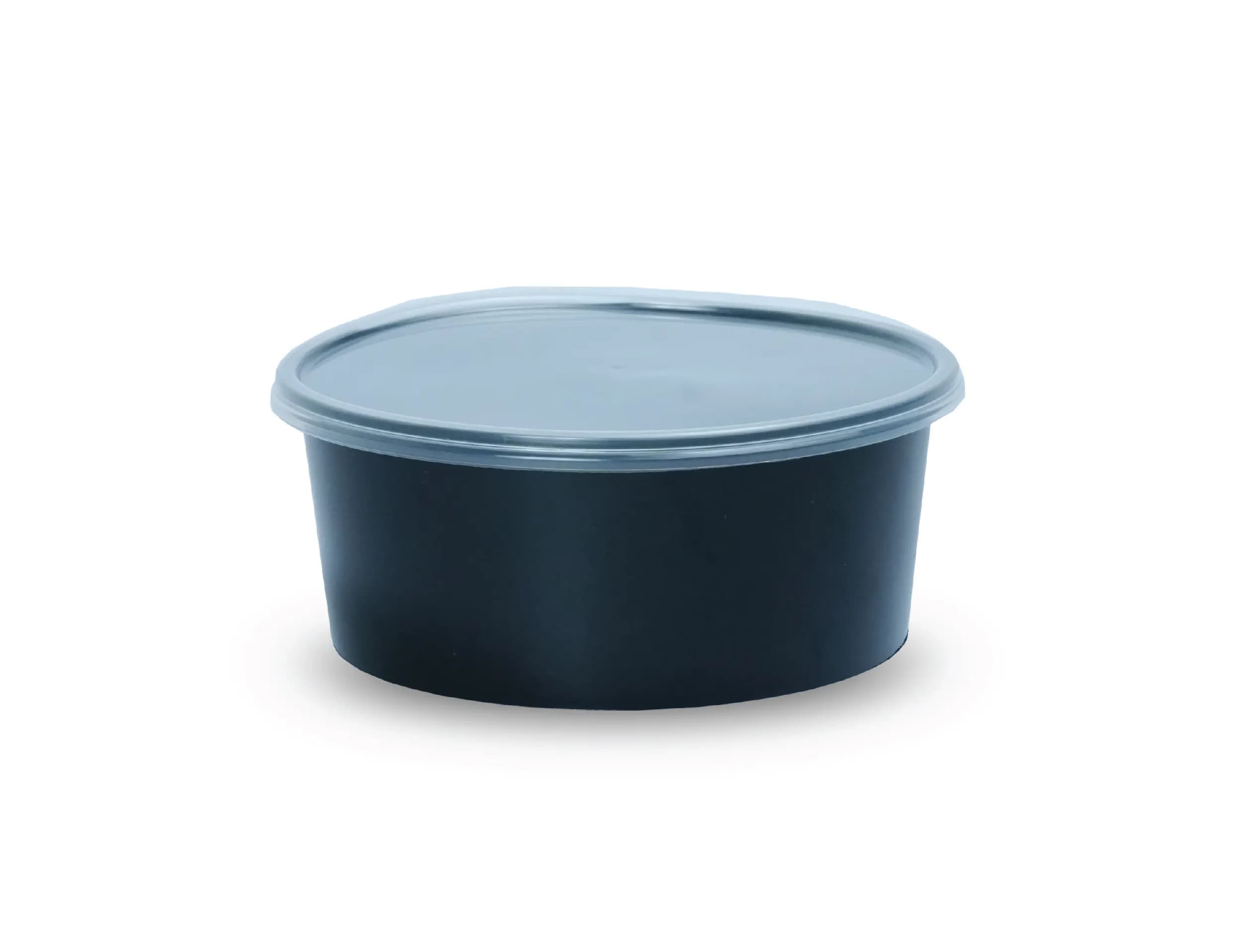 1000ml Round Plastic Food Container - Pack of 1000 Pieces