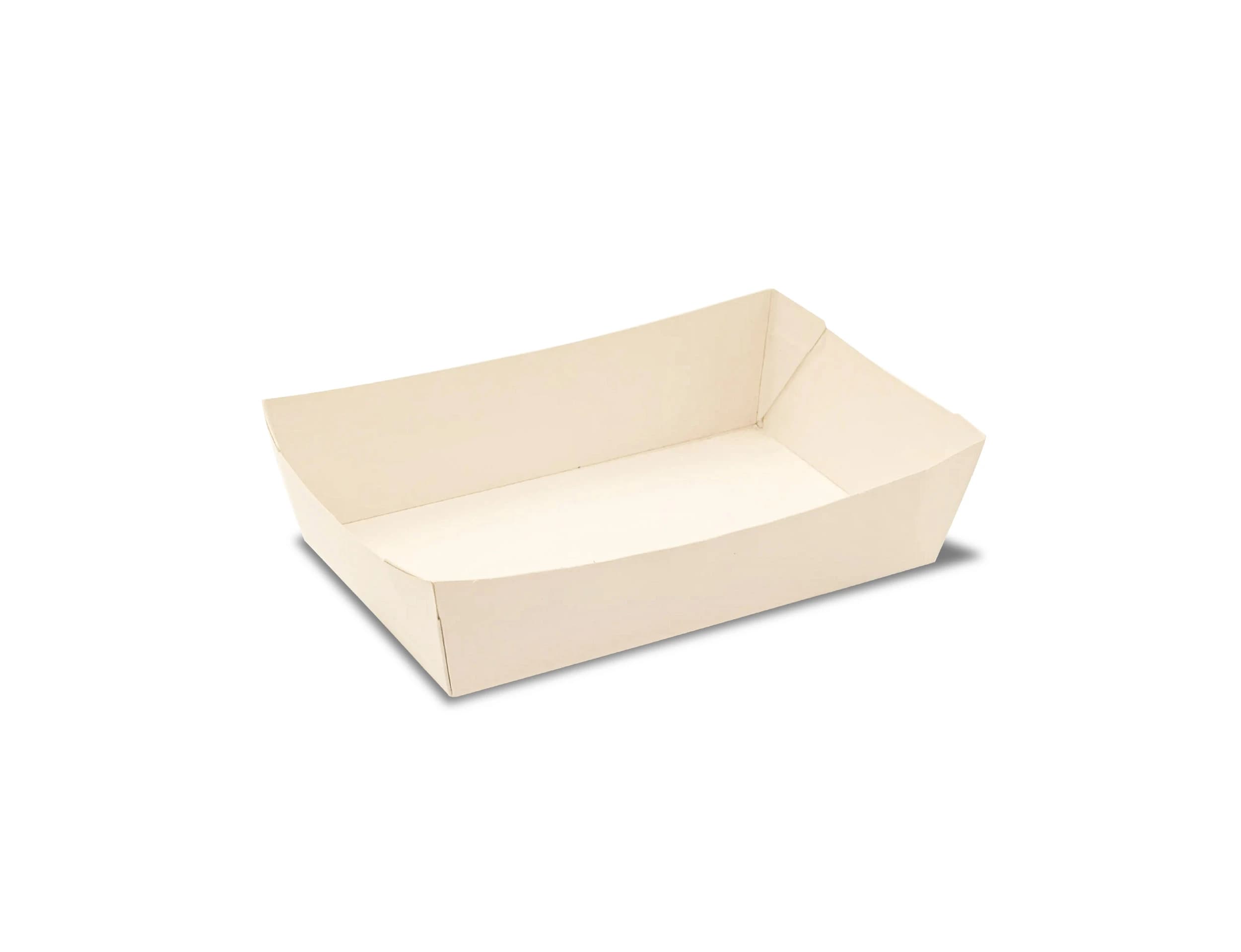 500ml paper Boat Tray - White