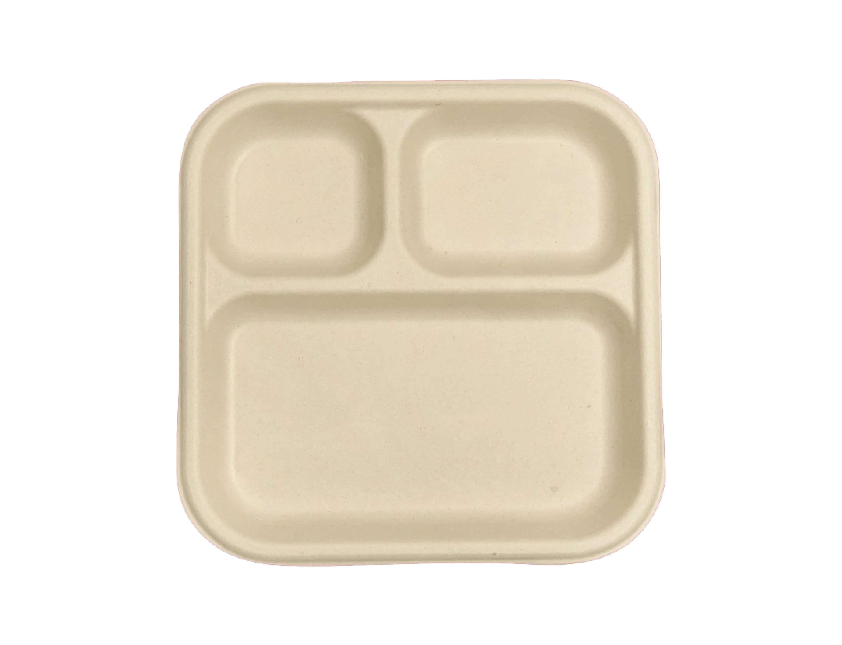 3 Compartment Disposable Meal Plate Regular – (Pack of 800 pcs)