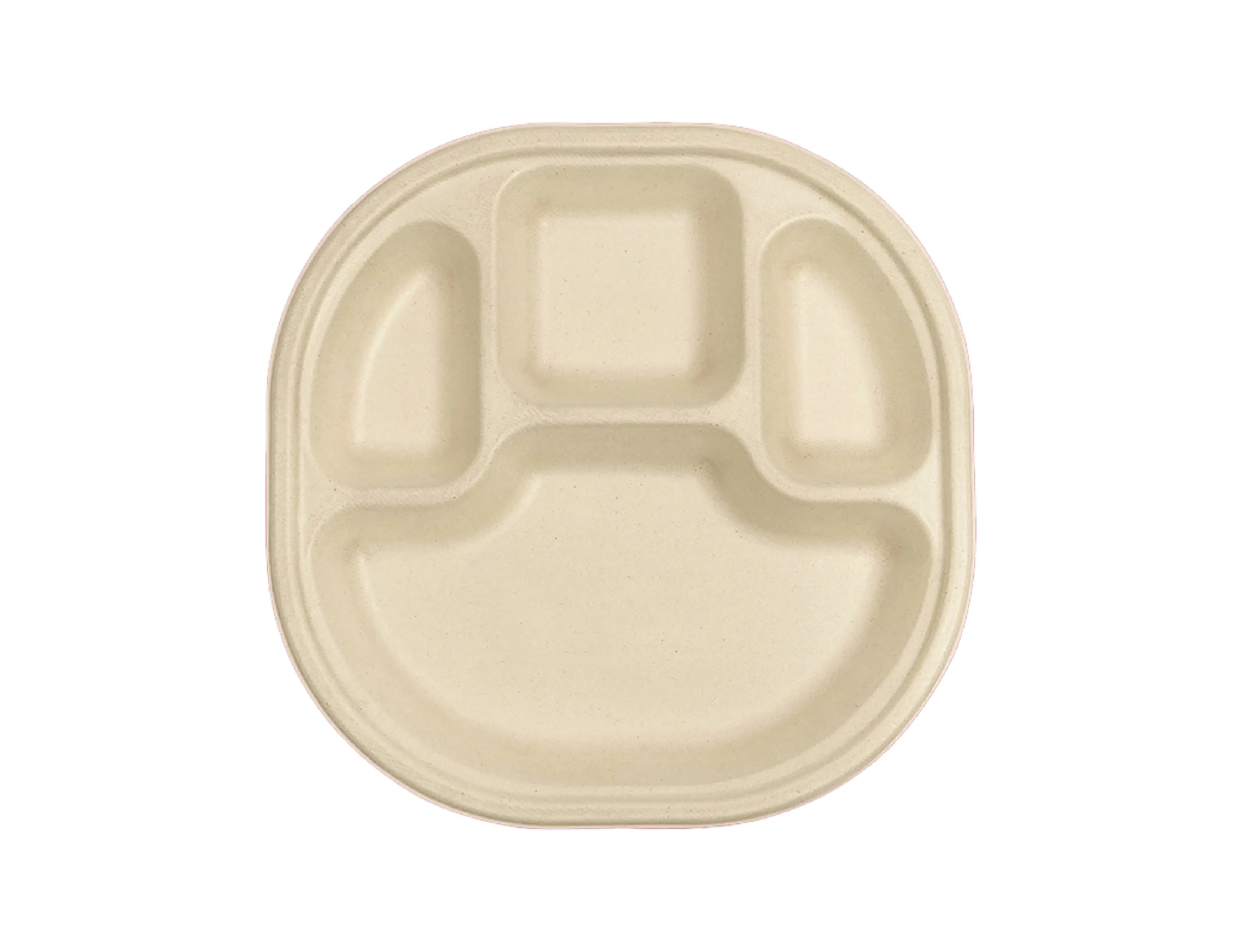 4 Compartment Disposable Meal Plate Mini – (Pack of 500 pcs)