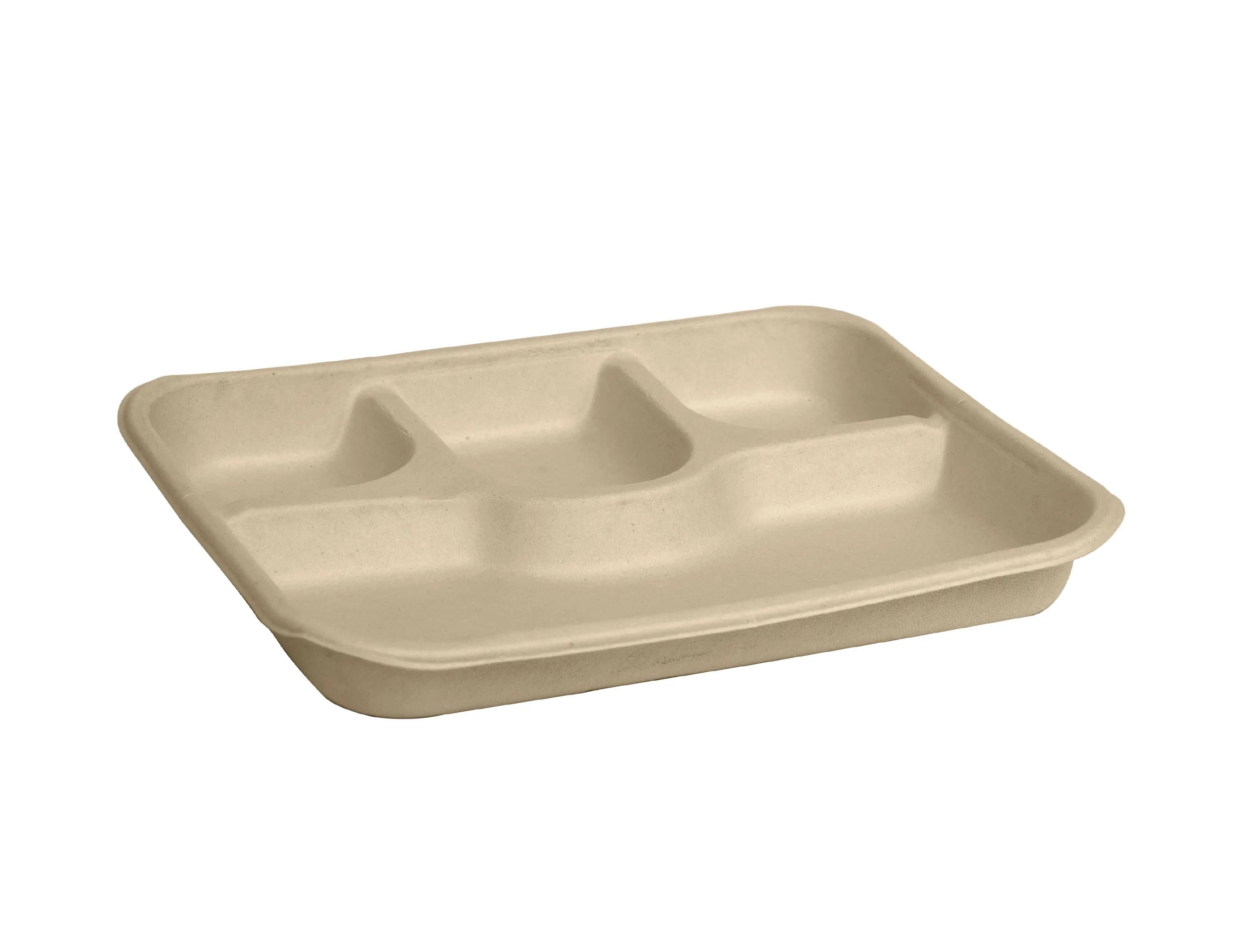 5 Compartment Disposable Meal Plate – (Pack of 500 pcs)