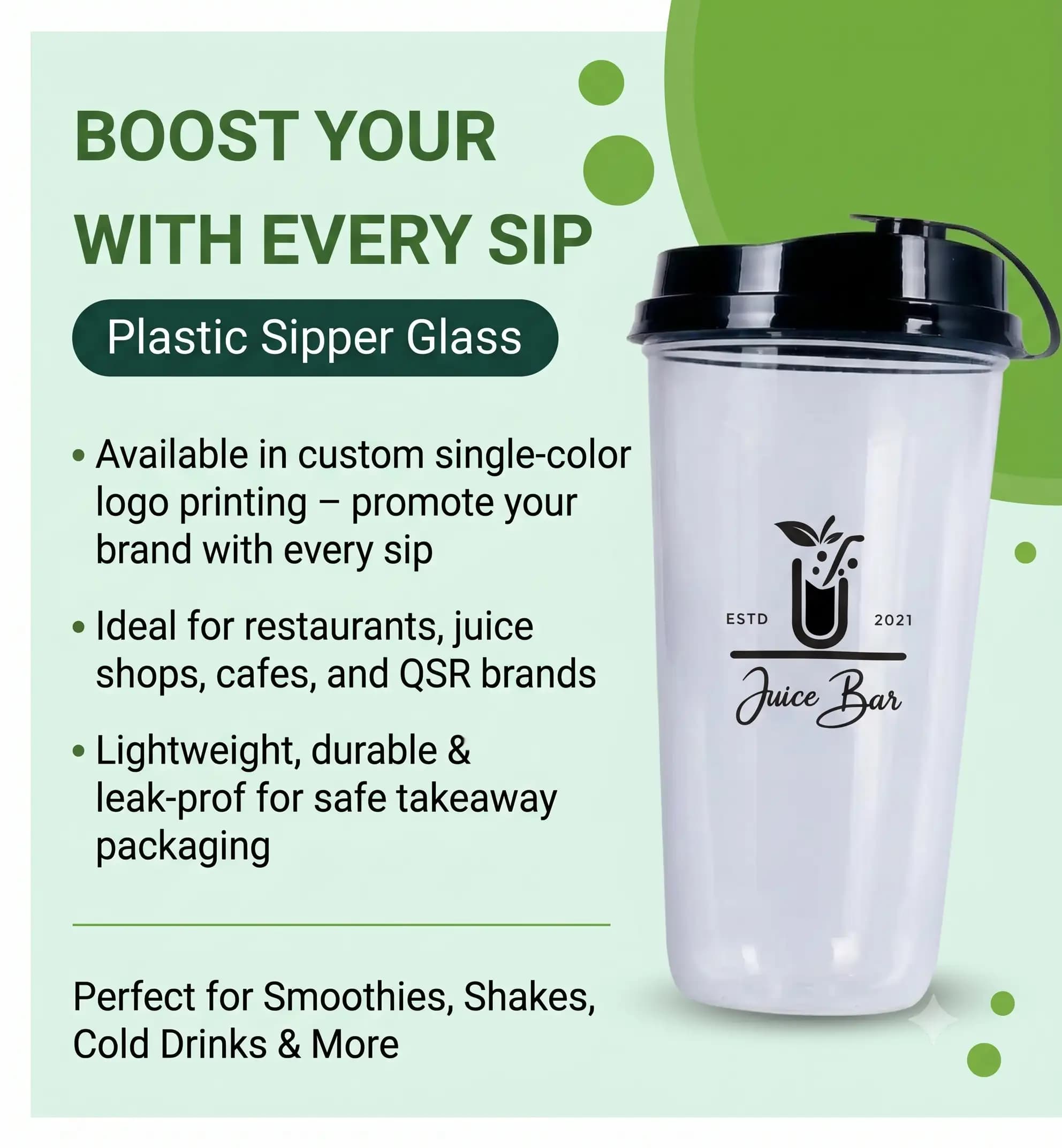 Plastic Sipper Glass WIth Lid Mobile Banner
