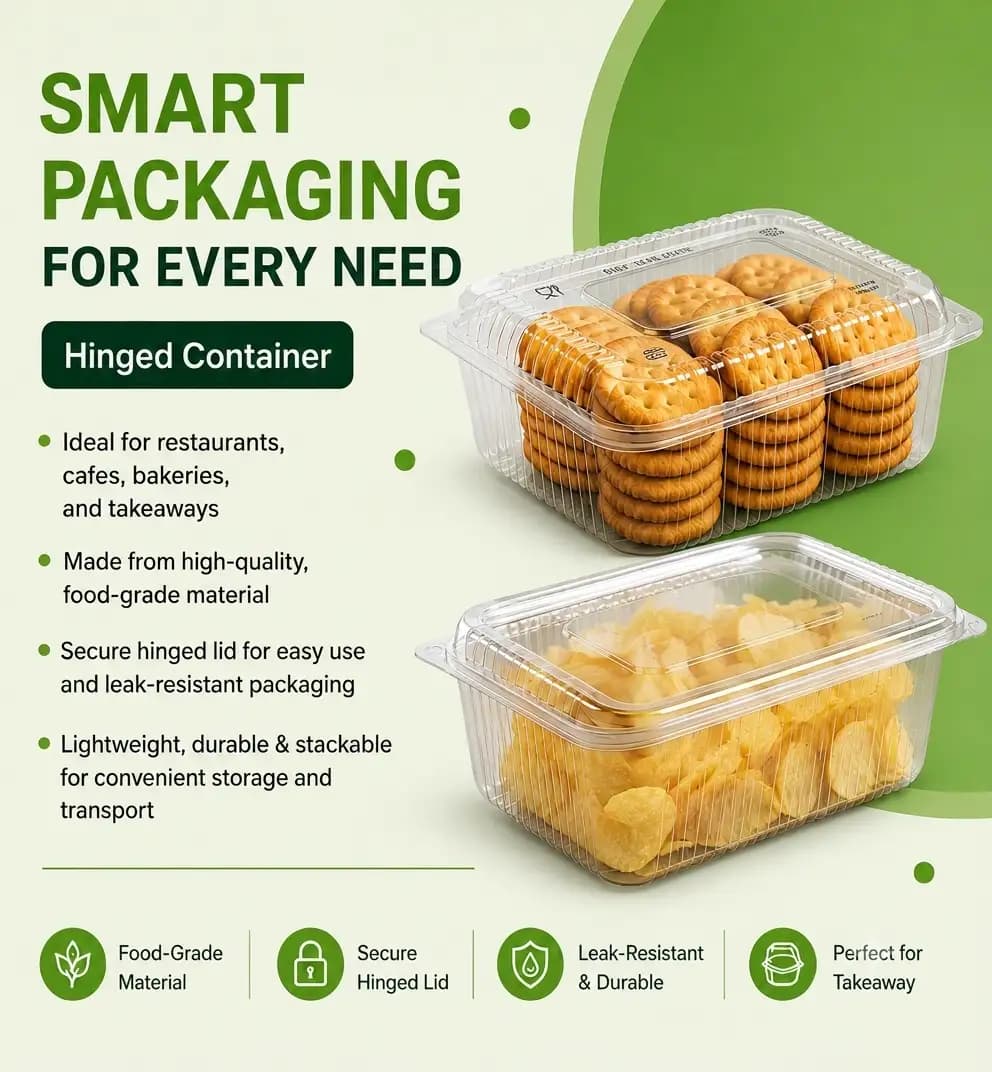 PET Hinged Square Container Mobile Banner