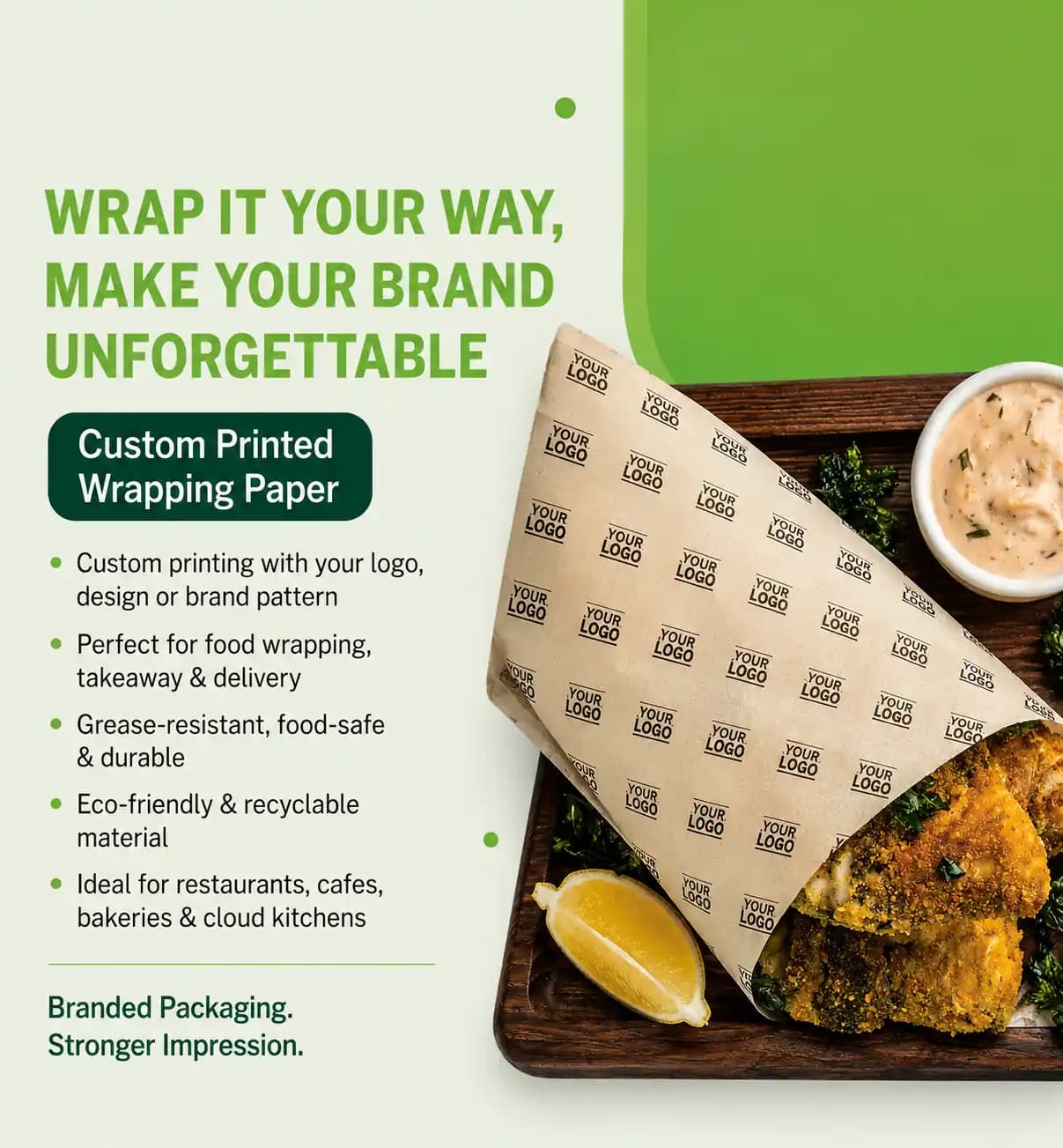 Food Wrapping paper Mobile Banner
