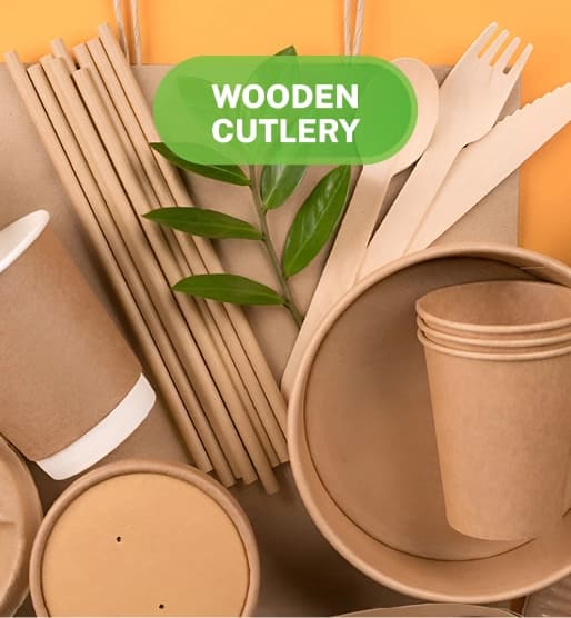Wooden Cutlery Mobile Banner