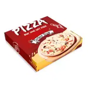 Customized multi colour 11inch pizza box with pizza image