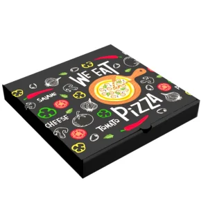 Customized multi colour 13inch pizza box with pizza image