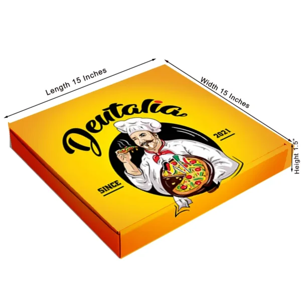 Customized multi colour 15inch pizza box with pizza box size