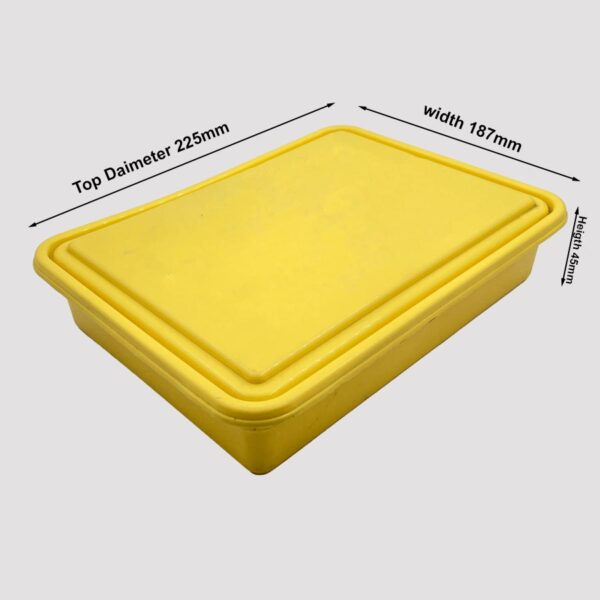 1kg plastic sweet box container yellow size image