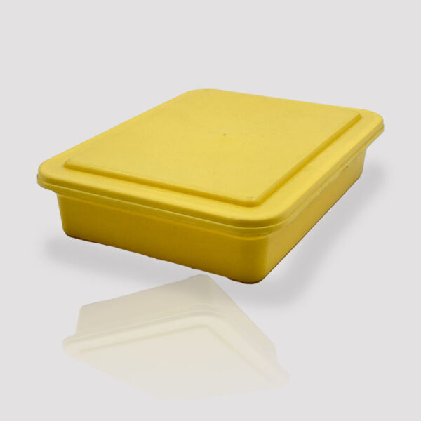 500gm plastic sweet box container yellow