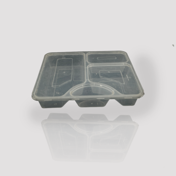 disposable compartment 4cp meal tray transparent image