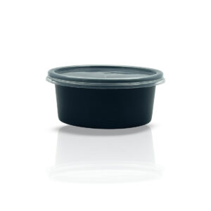 Plastic container 100ml black