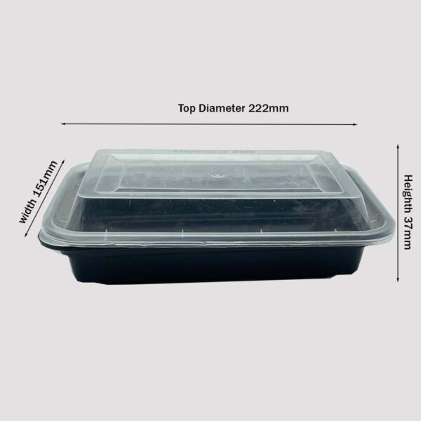 Plastic-container-with-lid-RE28-1000ml-black-size