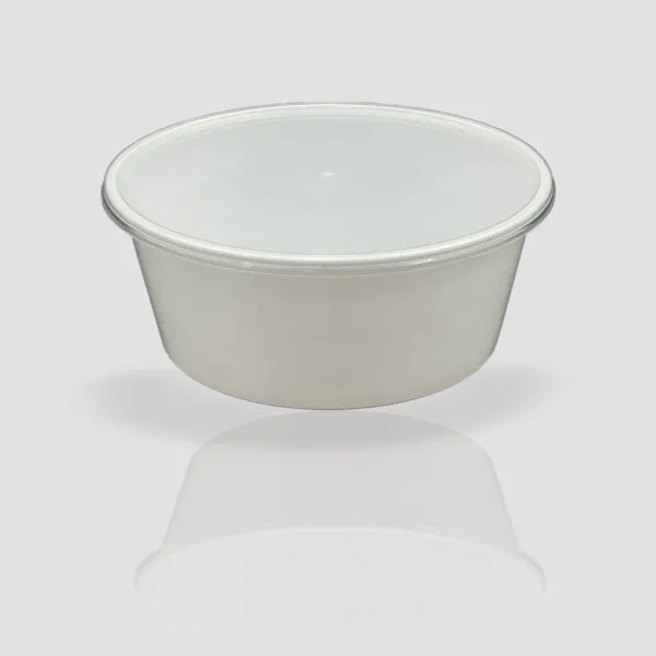 plastic container 1000ml round white