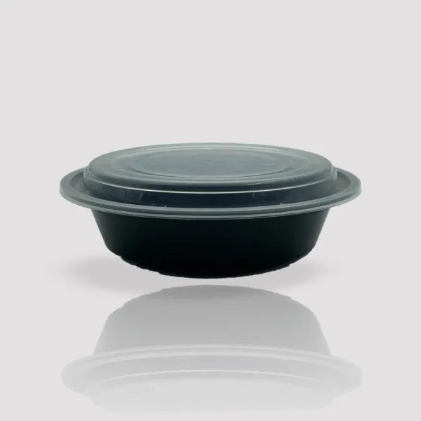 plastic container with lid ro32 black image