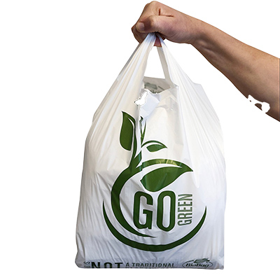Biodegradable plastic plain bag