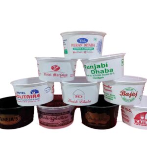 Disposable plastic food containers