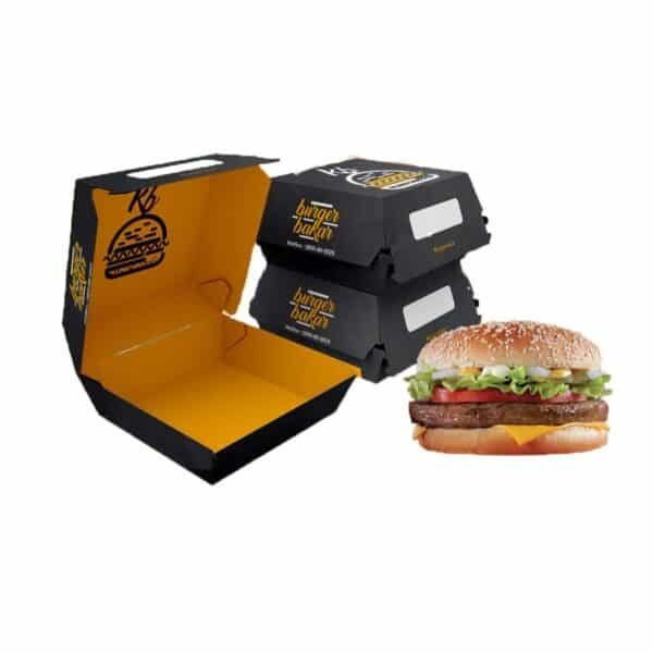 Burger box printed